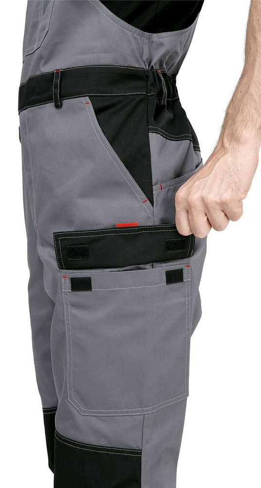 Костюм мужской рабочий летний Гудзон NEW с пк серый-черный